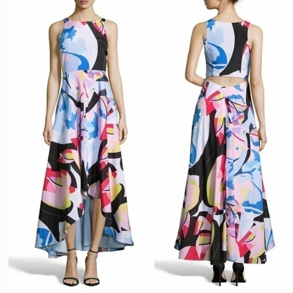 Nicole Miller Women's High-Low Cutout Back Dress - Picture 1 of 7